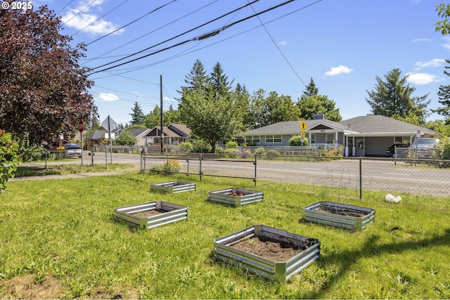 11547 NE San Rafael St, Portland, OR 97220 - view of yard with a vegetable garden