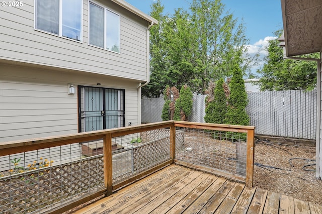433 Harris Ln, Oregon City, OR 97045 - wooden deck featuring a fenced backyard