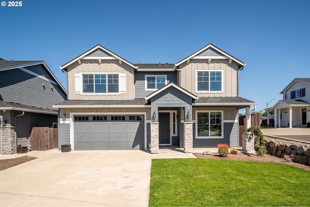 4342 S 16th Way, Ridgefield, WA 98642 - craftsman inspired home with board and batten siding, driveway, and an attached garage
