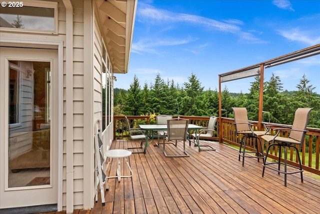 14255 SW Parmele Rd, Gaston, OR 97119 - wooden deck with outdoor dining space