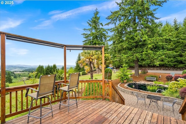 14255 SW Parmele Rd, Gaston, OR 97119 - view of wooden terrace