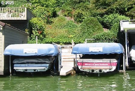 16250 Reese Rd, Lake Oswego, OR 97035 - view of car parking featuring a floating dock and a water view
