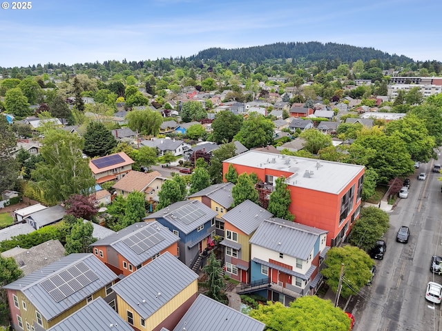 aerial view of residential area