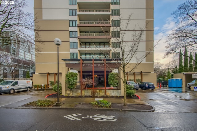 255 SW Harrison St Unit 14D, Portland, OR 97201 - view of building exterior with uncovered parking