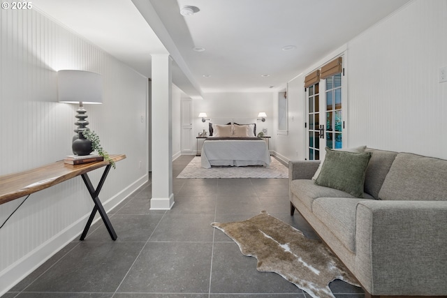 3505 SW Beaverton Ave, Portland, OR 97239 - tiled bedroom with baseboards