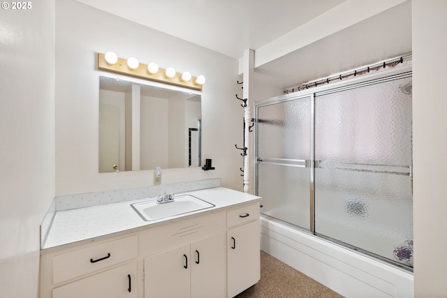 1627 NE 143rd Ave, Portland, OR 97230 - bathroom featuring shower / bath combination with glass door and vanity