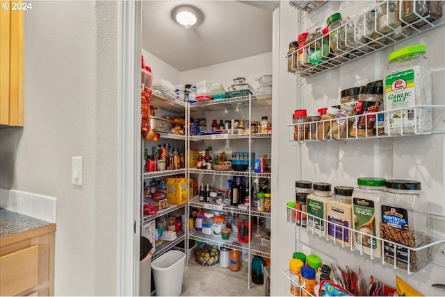 view of pantry