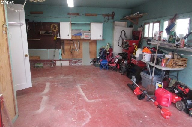 view of storage area