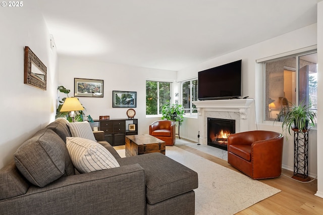 6665 W Burnside Rd, Portland, OR 97210 - living area with a premium fireplace and light wood finished floors
