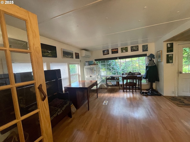 34360 NE Colorado Lake Dr Unit 996, Corvallis, OR 97333 - office with a wall unit AC, wood finished floors, and healthy amount of natural light