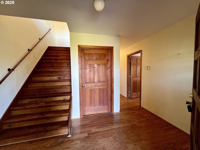 3715 Coho Pl, Cannon Beach, OR 97110 - corridor with wood finished floors and stairs