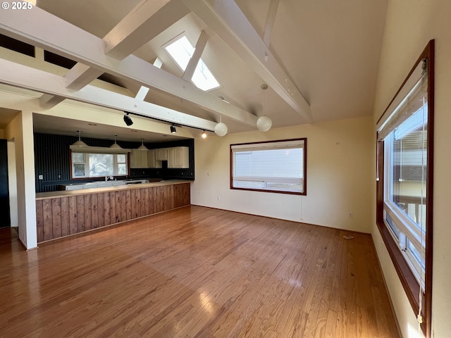3715 Coho Pl, Cannon Beach, OR 97110 - unfurnished living room featuring wood finished floors