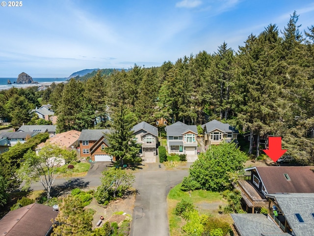 3715 Coho Pl, Cannon Beach, OR 97110 - aerial view of residential area with a forest