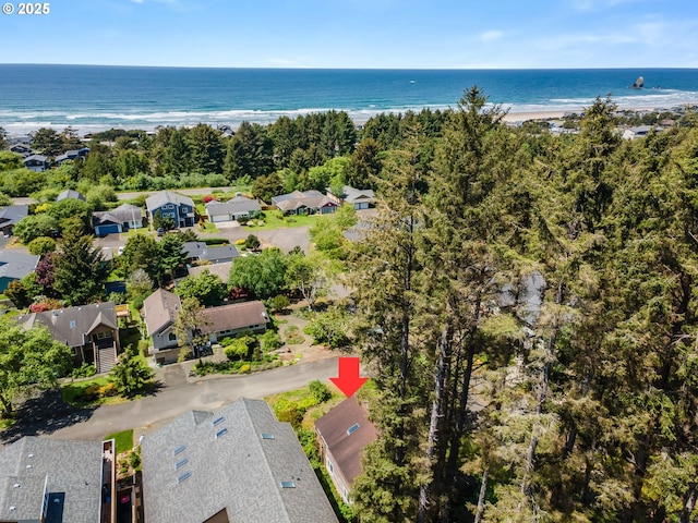 3715 Coho Pl, Cannon Beach, OR 97110 - aerial view of residential area featuring a large body of water