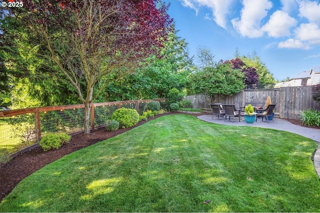 21163 SW Nursery Way, Sherwood, OR 97140 - view of yard with a patio area