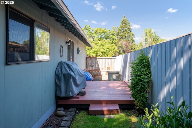 10904 SW 62nd Pl, Portland, OR 97219 - wooden deck with a grill