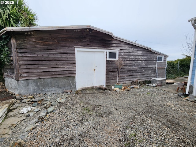 view of outbuilding