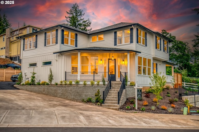 2258 Satter St, West Linn, OR 97068 - view of front of house featuring a porch and board and batten siding