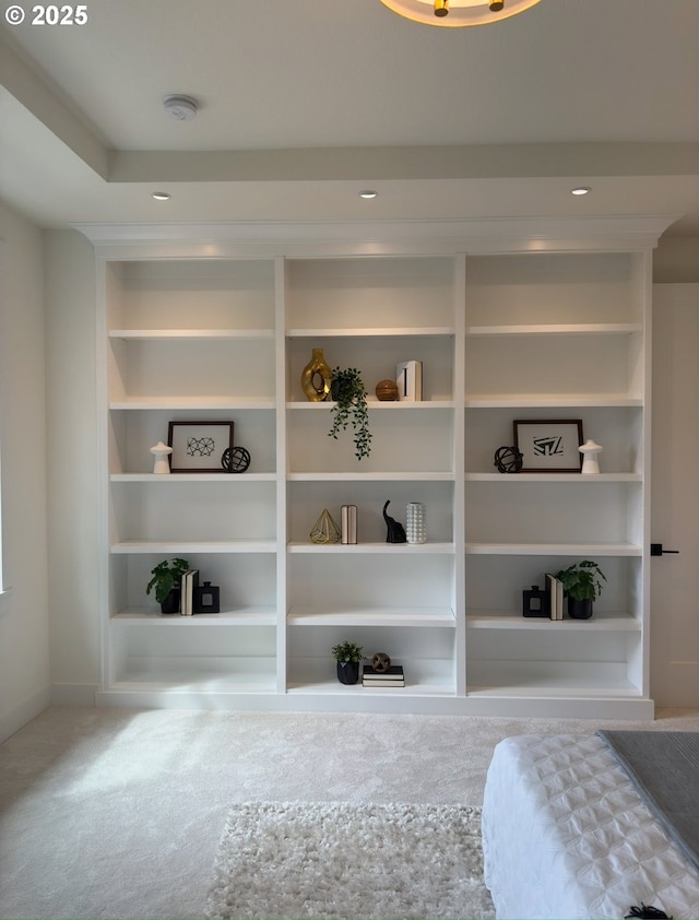 2258 Satter St, West Linn, OR 97068 - detailed view of carpet flooring, a smoke detector, and built in shelves