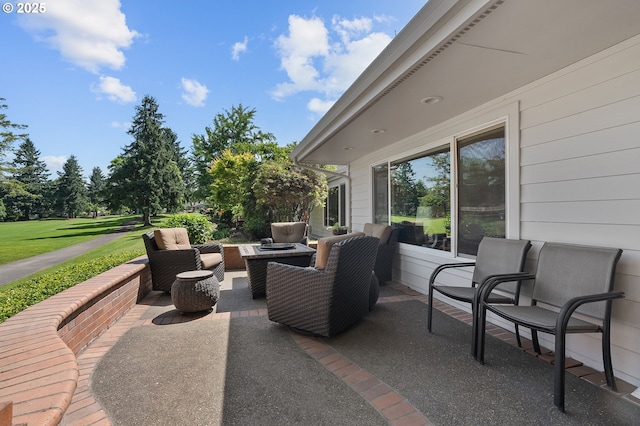 7250 SW Arbor Lake Dr, Wilsonville, OR 97070 - view of patio featuring an outdoor living space