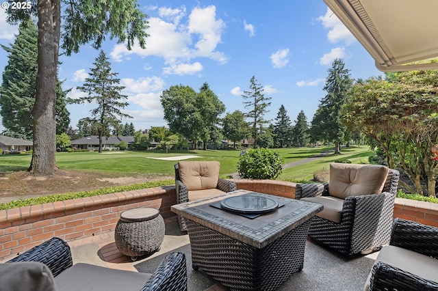 7250 SW Arbor Lake Dr, Wilsonville, OR 97070 - view of patio / terrace featuring view of golf course
