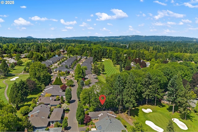 7250 SW Arbor Lake Dr, Wilsonville, OR 97070 - aerial view of residential area featuring a golf club and a heavily wooded area