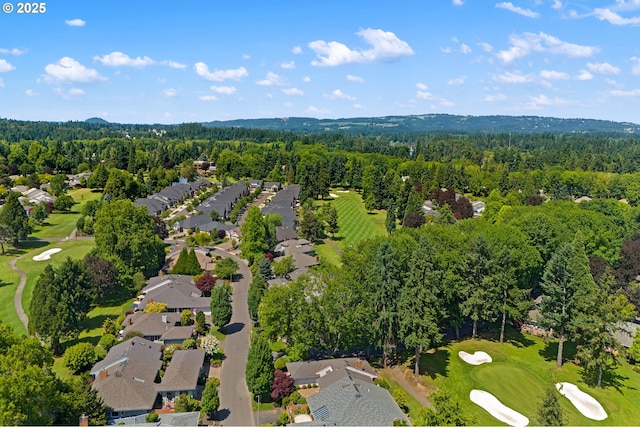 7250 SW Arbor Lake Dr, Wilsonville, OR 97070 - aerial perspective of suburban area with a local golf course and a heavily wooded area