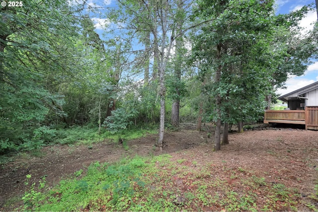 25246 Corky Ln, Veneta, OR 97487 - view of yard with a wooden deck