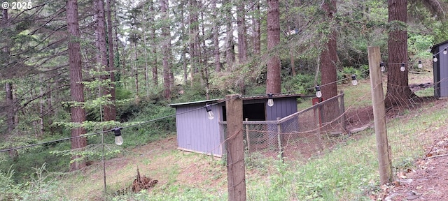 62760 Koski Rd, Coos Bay, OR 97420 - view of poultry coop featuring a forest view