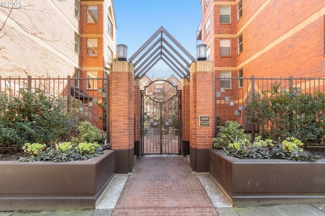 1500 SW Park Ave Unit 429, Portland, OR 97201 - entrance to property with a gate and brick siding