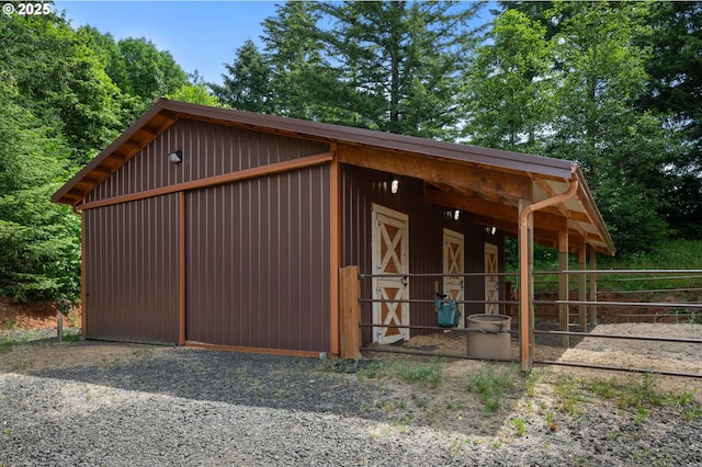 view of stable