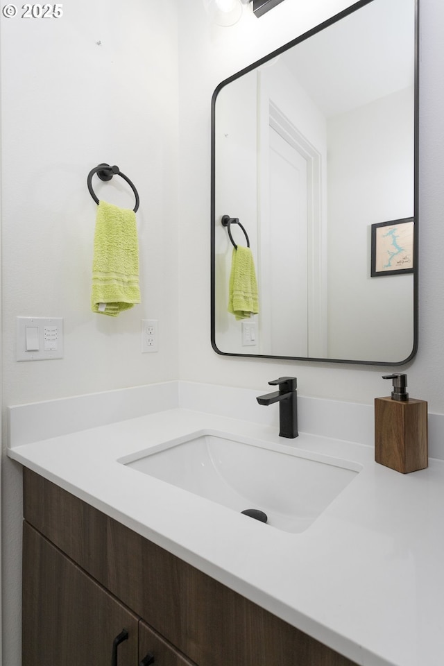 7557 N Gilbert Ave, Portland, OR 97203 - bathroom with vanity
