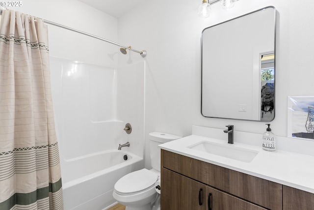 7557 N Gilbert Ave, Portland, OR 97203 - full bathroom with vanity and shower / bathtub combination with curtain