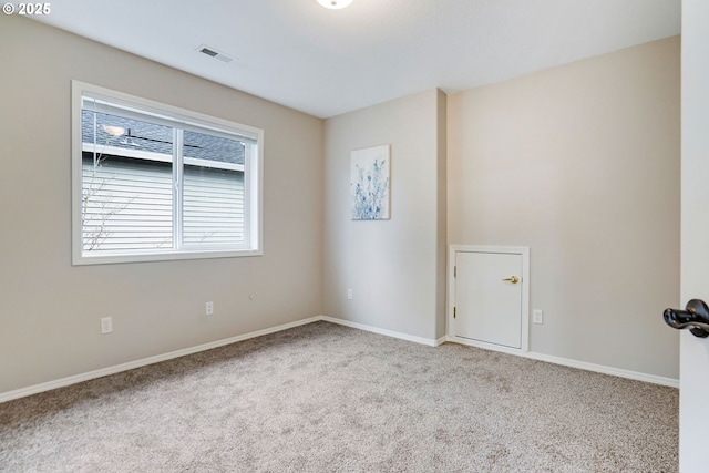 view of carpeted empty room