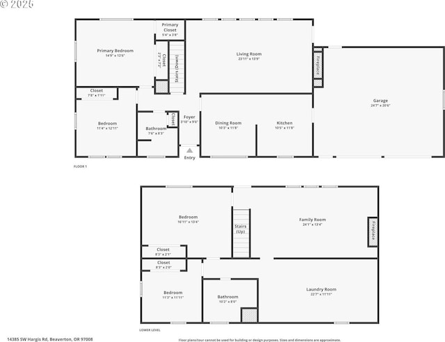 14385 SW Hargis Rd, Beaverton, OR 97008 - view of property floor plan