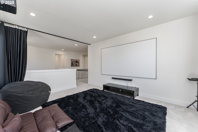 15875 NW Ridgeline St, Portland, OR 97229 - home theater with carpet and recessed lighting