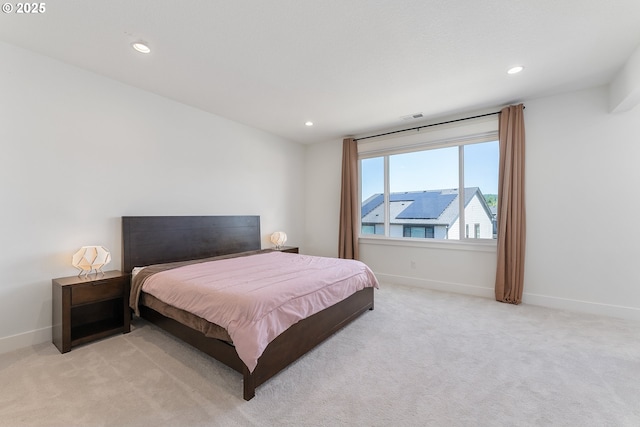 15875 NW Ridgeline St, Portland, OR 97229 - bedroom featuring light carpet and recessed lighting