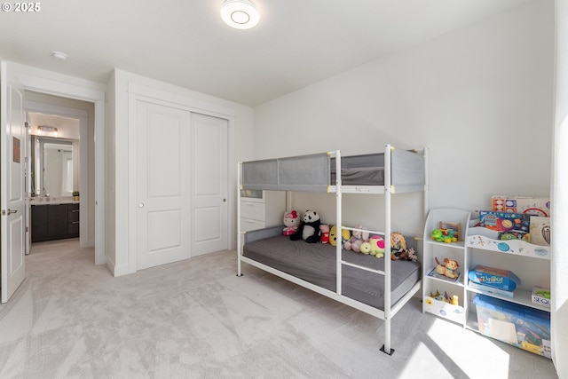 15875 NW Ridgeline St, Portland, OR 97229 - carpeted bedroom with a closet and a sink