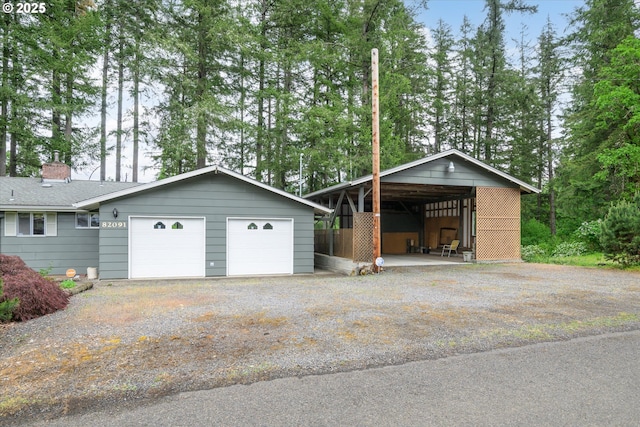 82091 Lost Valley Ln, Dexter, OR 97431 - garage with a detached garage