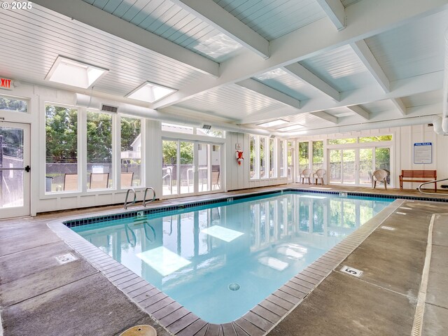 1091 56th St, Washougal, WA 98671 - indoor community pool with a skylight