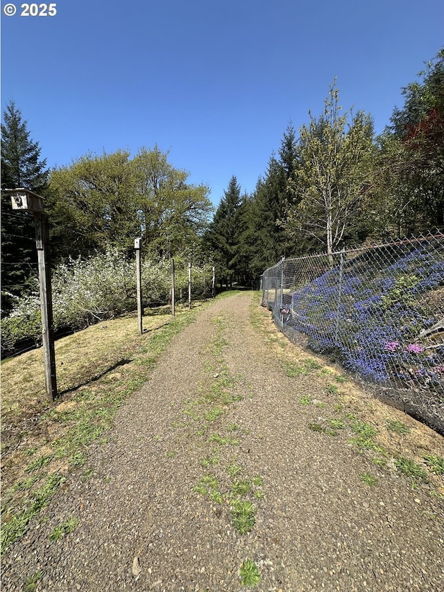view of road