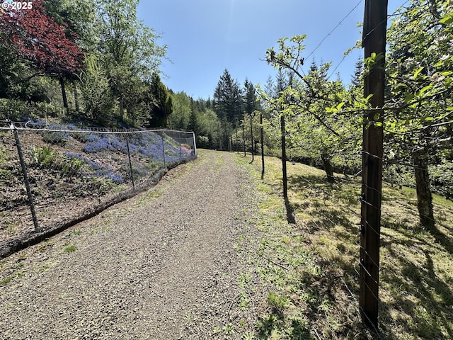 view of road