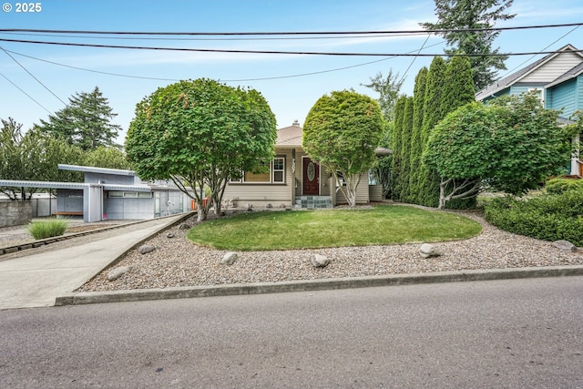 7307 SW Capitol Hwy, Portland, OR 97219 - view of property hidden behind natural elements featuring a front yard