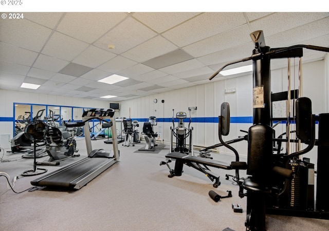 5585 E Evergreen Blvd, Vancouver, WA 98661 - gym with a drop ceiling