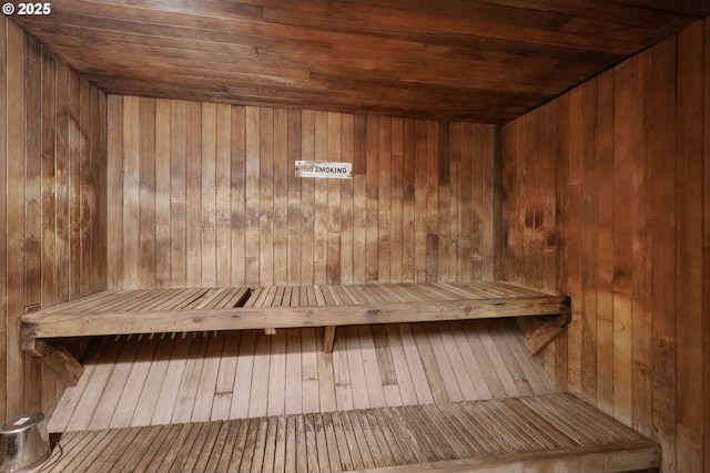 5585 E Evergreen Blvd, Vancouver, WA 98661 - sauna with wooden walls and wooden ceiling