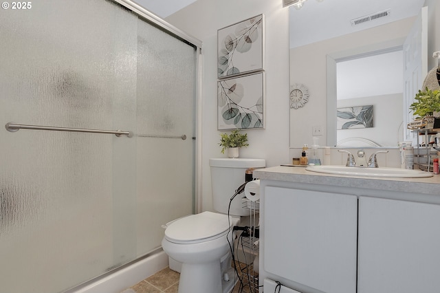 11619 NE 102nd Cir, Vancouver, WA 98662 - full bath with vanity, toilet, visible vents, and a stall shower