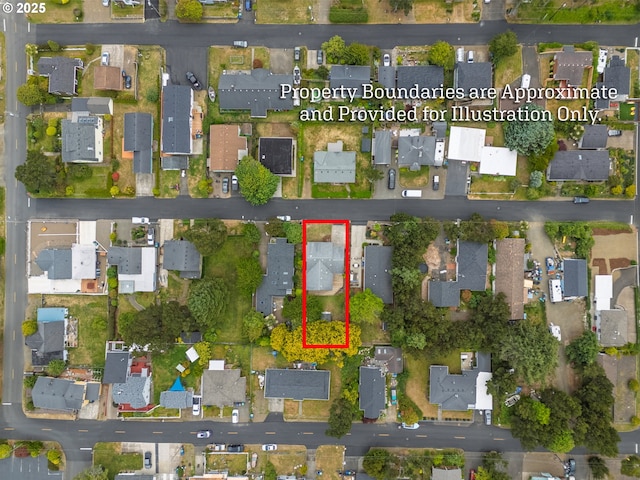 1109 SW 15th St, Lincoln City, OR 97367 - aerial overview of property's location with nearby suburban area and property boundaries highlighted