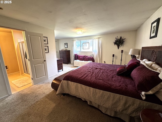 bedroom featuring carpet flooring