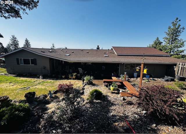 view of back of property