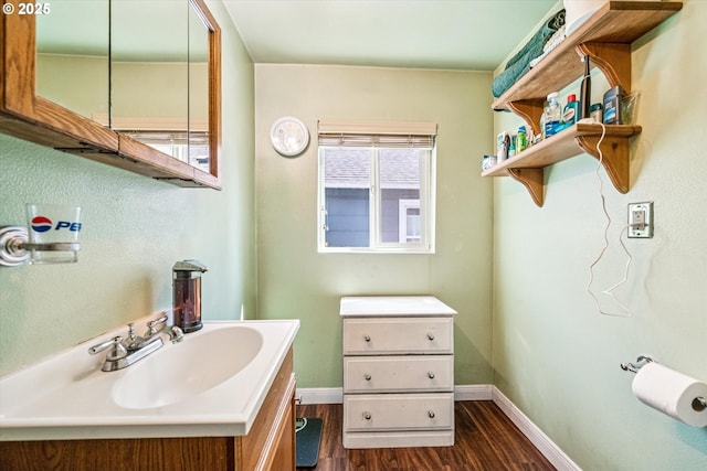 5246 SE 65th Ave, Portland, OR 97206 - bathroom with wood finished floors and vanity
